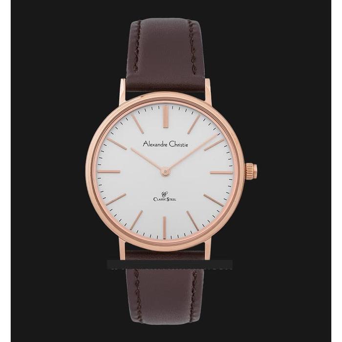 Jam TAngan Wanita Alexandre Christie AC 8625 LH LRGSL Rosegold