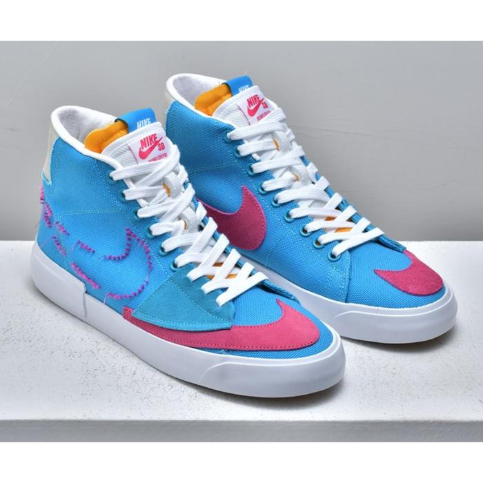 Sepatu Casual Nike SB Blazer Mid Hack Pack Blue Original BNWB Murah