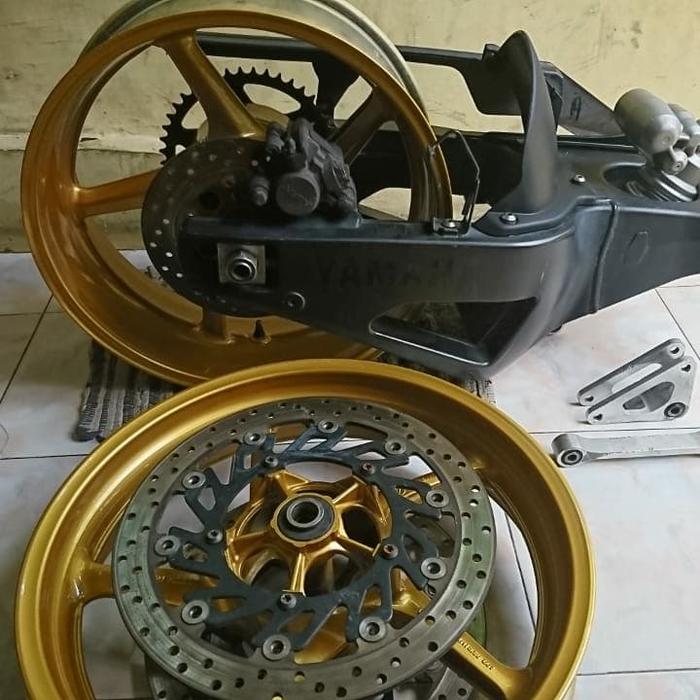 set arm velg Yamaha yzf R1 limbah moge