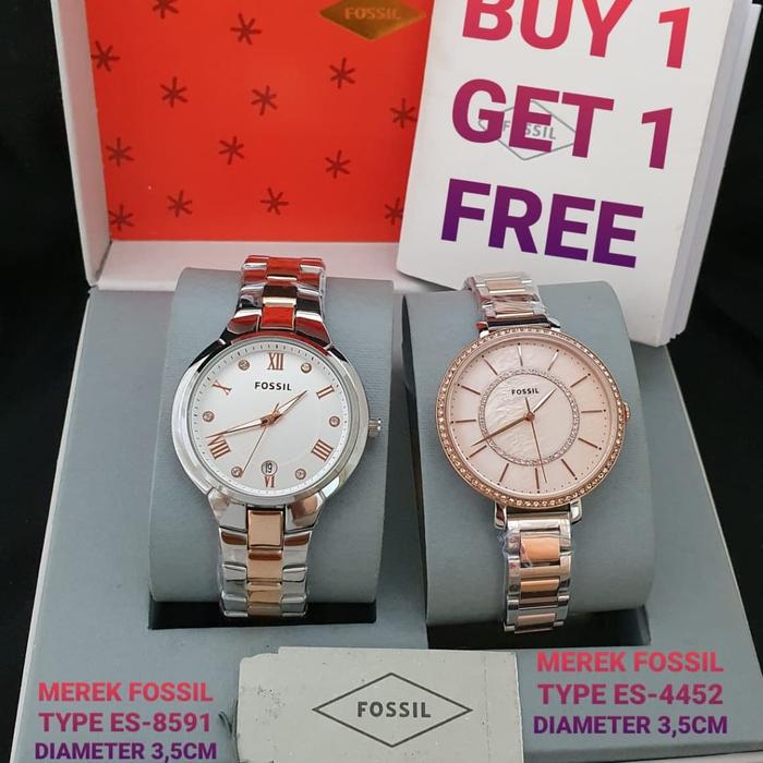 Jam Wanita Fossil ES 4452 Rose Buy 1 Free 1 Ori BM 35mm Fullset