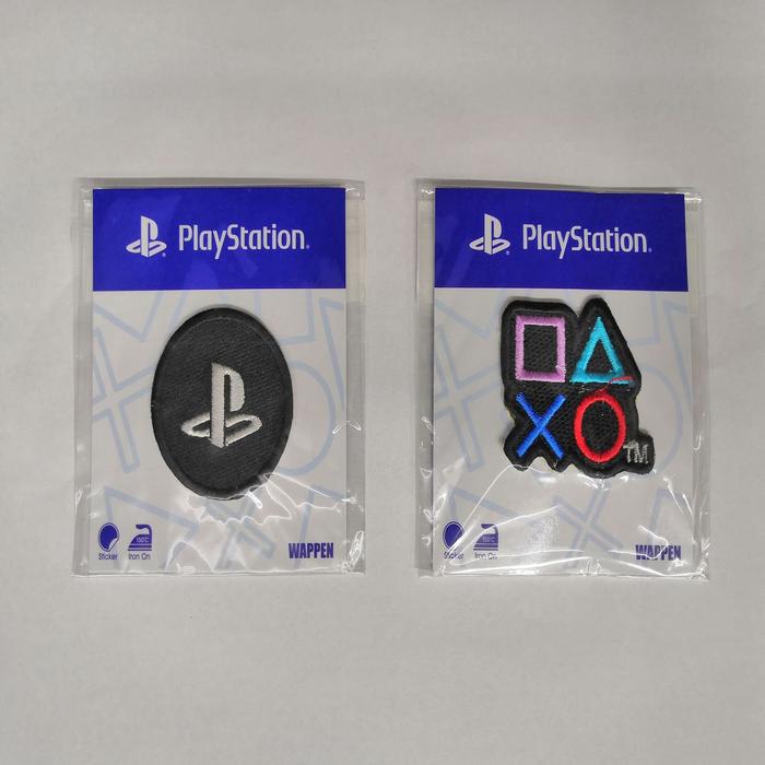 Bordir Merchandise Playstation - Wappen - Playstation Tanpa Jahit