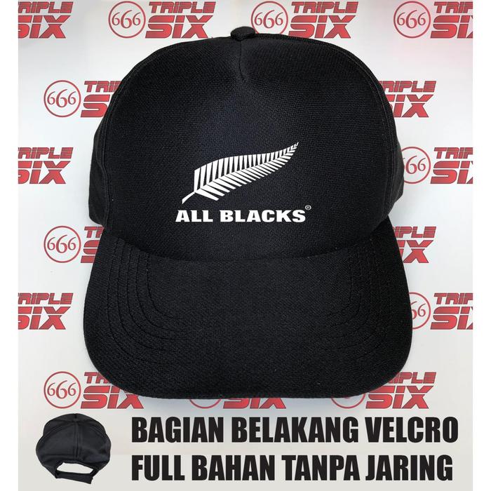 Topi Trucker tanpa jaring All Blacks Rugby Sport