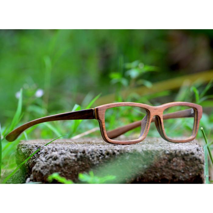 frame kacamata minus Geni PUMA kayu pria wanita baca anti radiasi