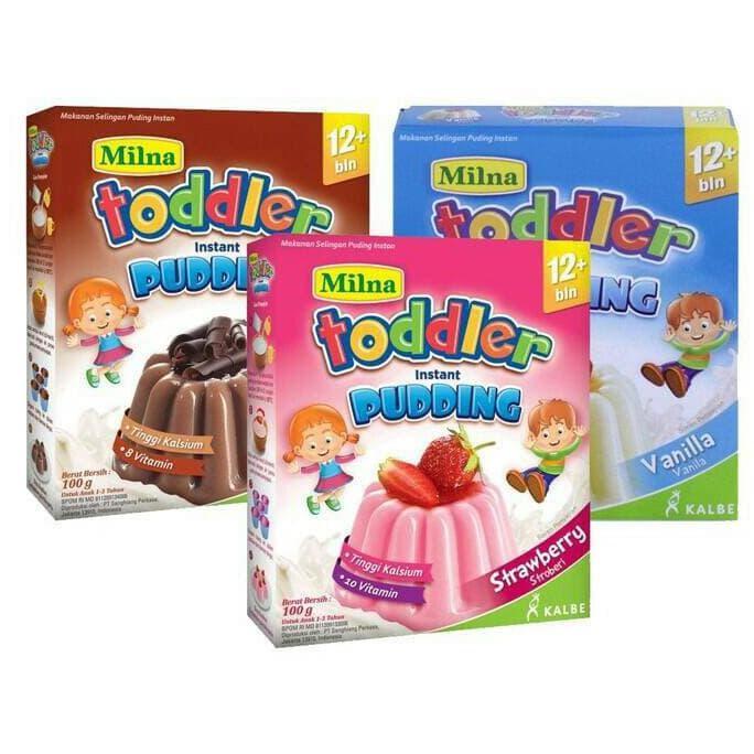 New Arival!! Puding Milna Kinder Pudding Instant Coklat / Strawberry /