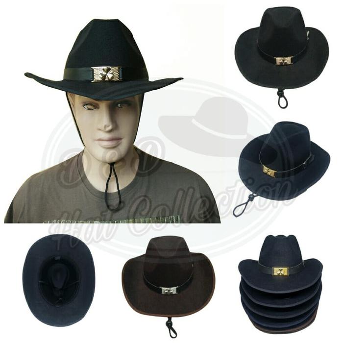 Topi Fedora Cowboy Made in D & D Production