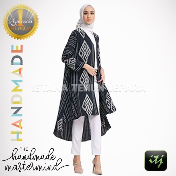 Vest, Coat, Outer, Dress, Tunik, Baju Tenun Blanket Troso Jepara