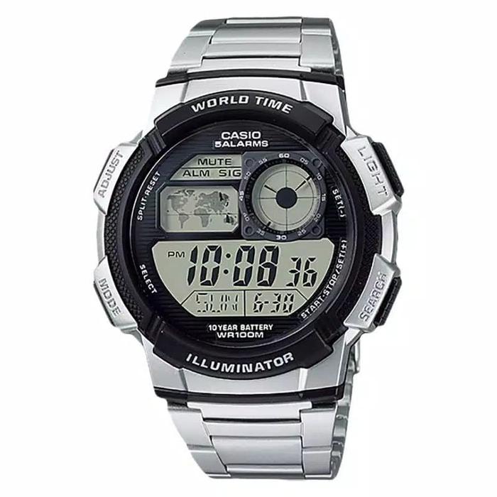 Casio Illuminator AE-1000WD-1AVDF Jam Tangan Digital World Time