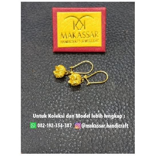 Anting Emas Asli Model Kuncup KDI 875