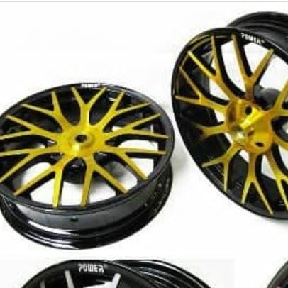 velg racing aerox 155 power evolution hitam gold