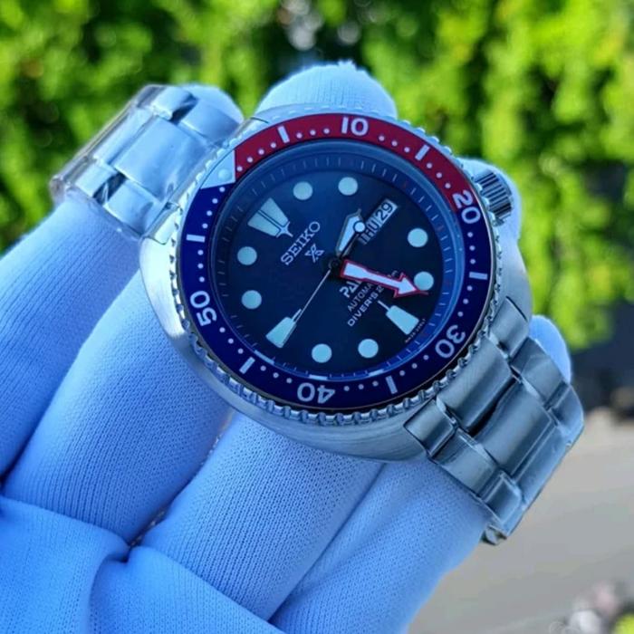 Jam Tangan Merek Seiko PADI Prospex Turtle Automatic Watch 42mm Ori BM