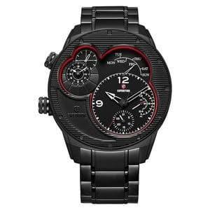 Jam tangan Pria Expedition 6737 full black DUAL TIME
