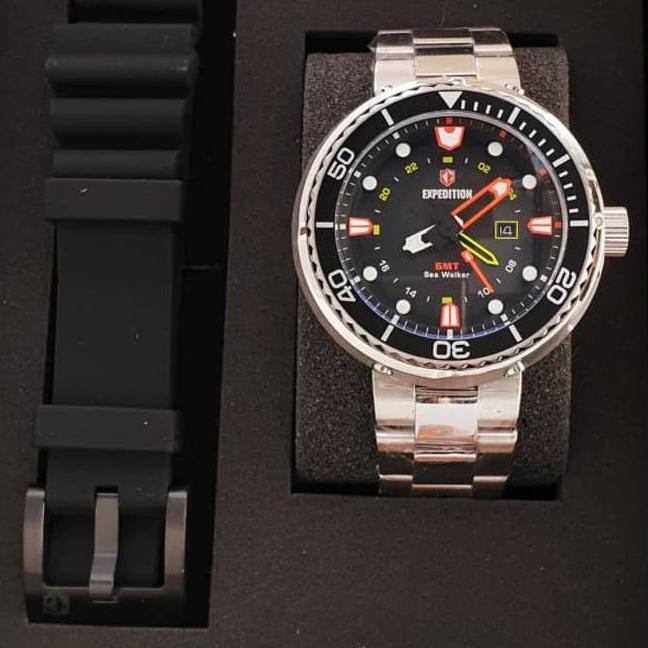 Jam tangan Pria Expedition 6727 silver Sea Walker Boxset