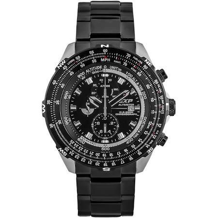 Expedition 3005 black silver jam tangan pria Chronograph