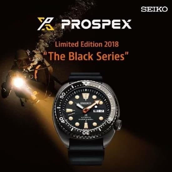 Seiko Prospex SRPC49K1 SRPC49 Turtle Black Series Limited Edition 2018