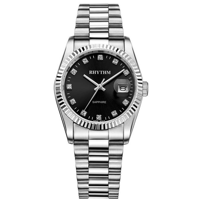 jam tangan Pria RHYTHM 1202 silver original R1202S02