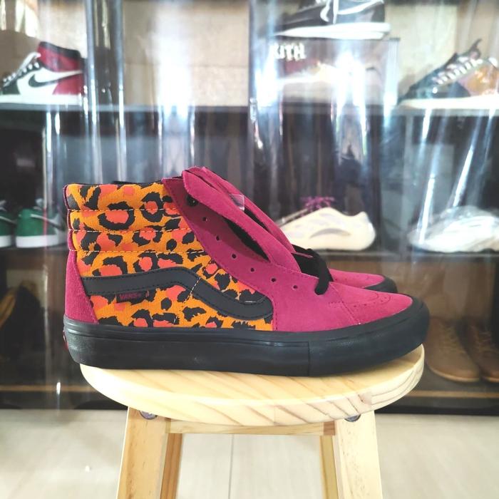 Sepatu Vans Sk8 High Pro Punk Beet Red/Black
