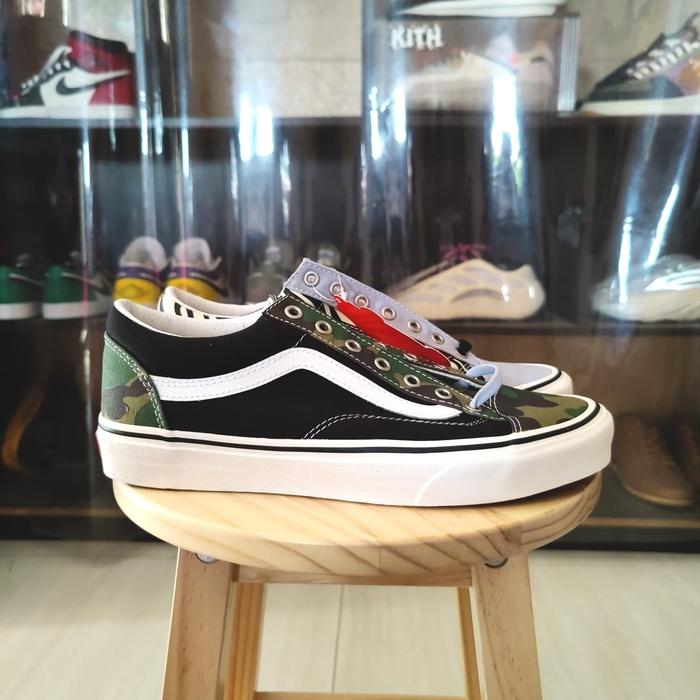 Sepatu Vans Style 36 Mismatch Zebra Camo