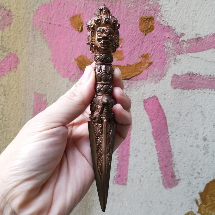 amulet. tibetan tantra phurba vajra kilaya buatan tangan asli nepal