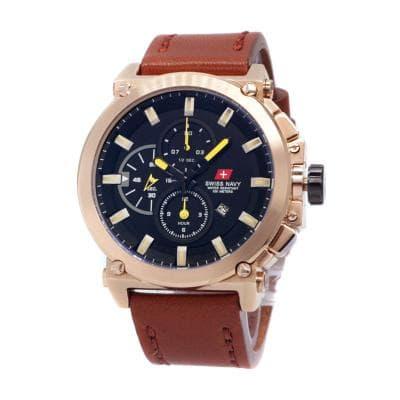jam tangan PriaSWISS NAVY 8935 rosegold SN 8935 chronograph