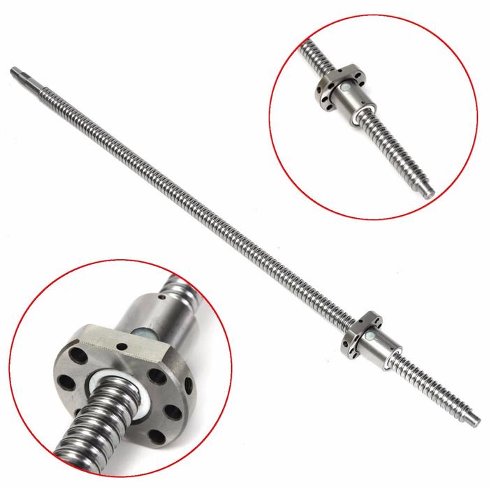 Machifit Ball Screw SFU1605 650mm Ball Screw with Single Ball Nut