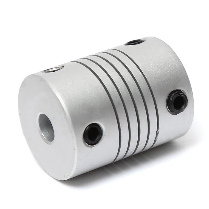 2pcs 5mm x 8mm Aluminum Flexible Shaft Coupling OD19mm x L25mm CNC