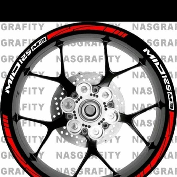 Cutting Sticker Stiker Lis velg Motor Mio M3 125
