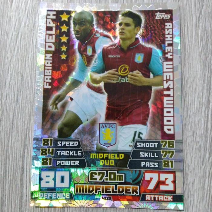 Match attax mid duo fabian delph/ashley westwood
