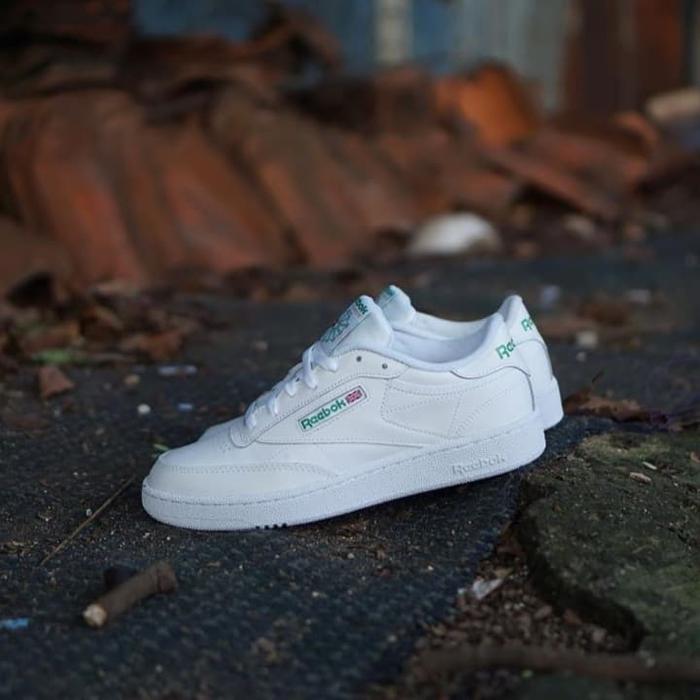 Sepatu Reebok Club C 85 MU White Green 100% Original BNIB