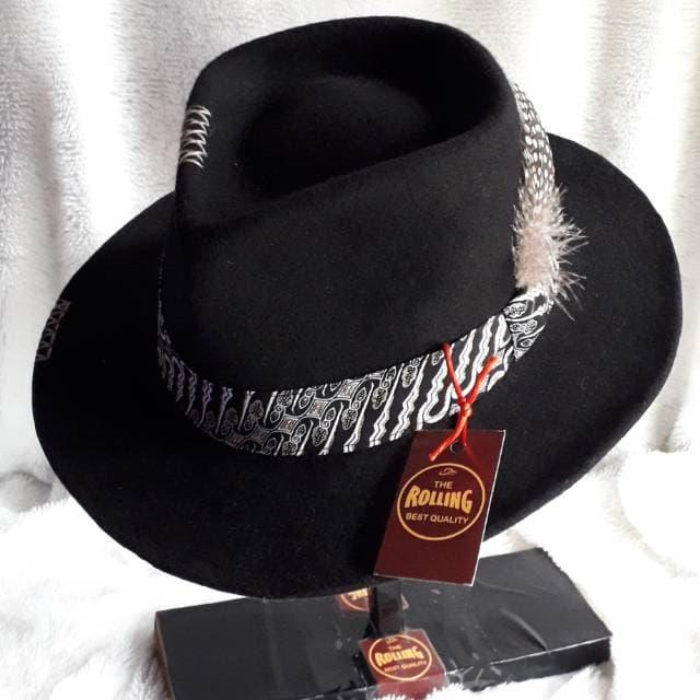 TOPI LAKEN FEDORA | TOPI PRIA | TOPI FEDORA TEARDOP