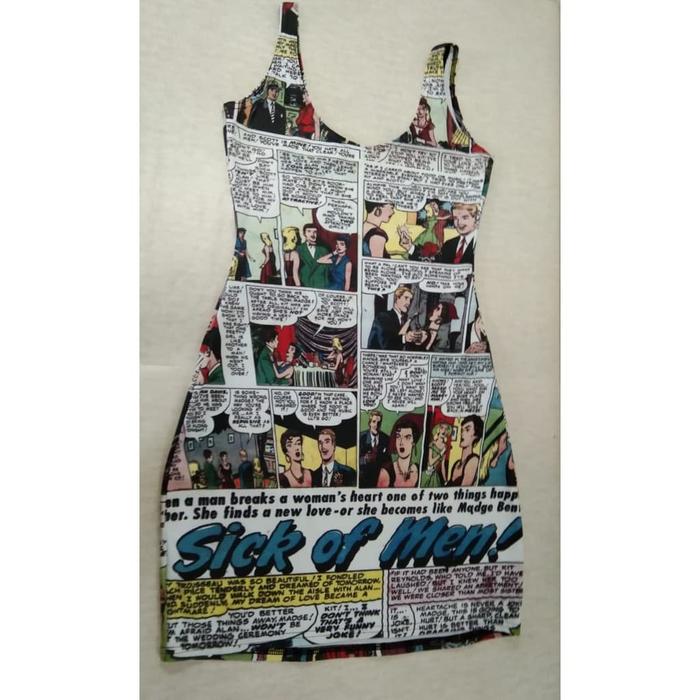 DRESS BODYCON BLACKMILK ORI - KOMIK - POLYESTER TEBAL AUSTRALIA