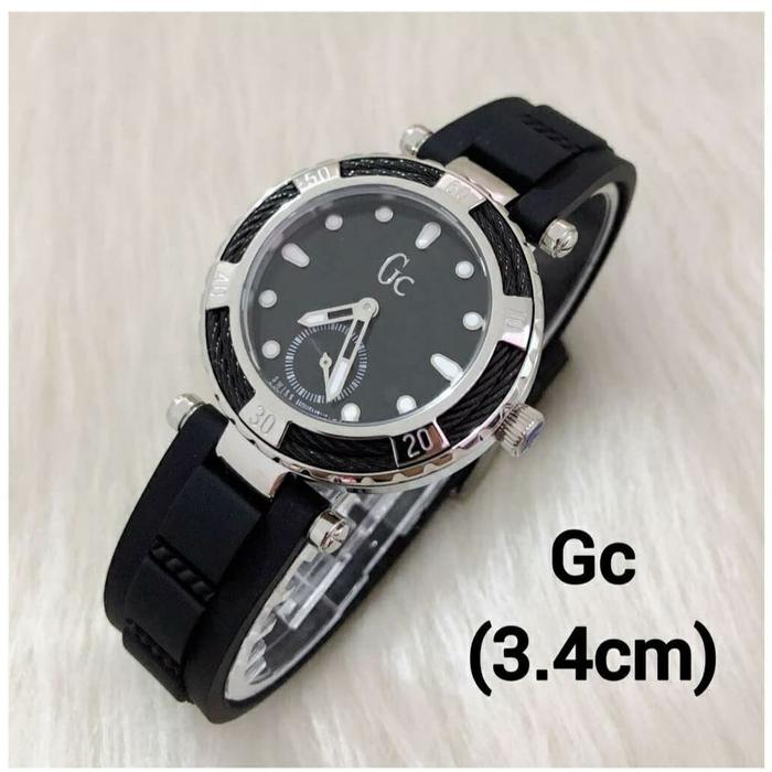 Jam Tangan Wanita Merek GC Guess Collection Rubber 3.4cm Ori Bm