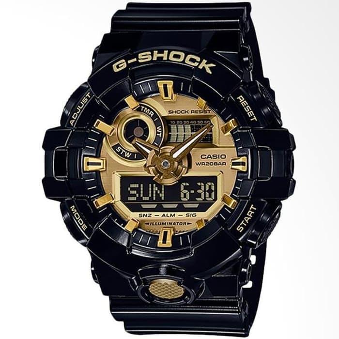 CASIO G-SHOCK GA-710GB-1A / GSHOCK GA710GB ORIGINAL & BERGARANSI