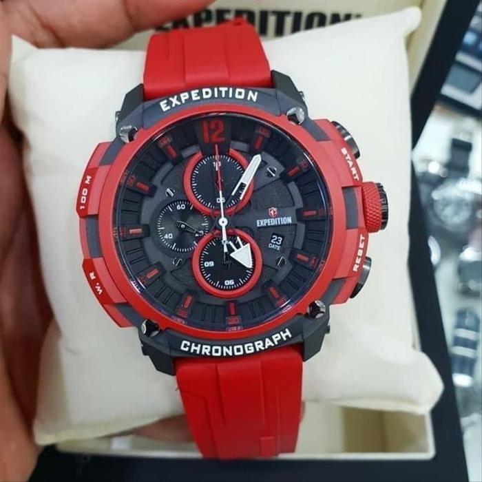 Jam Tangan Pria Expedition Original E 6781 M Red