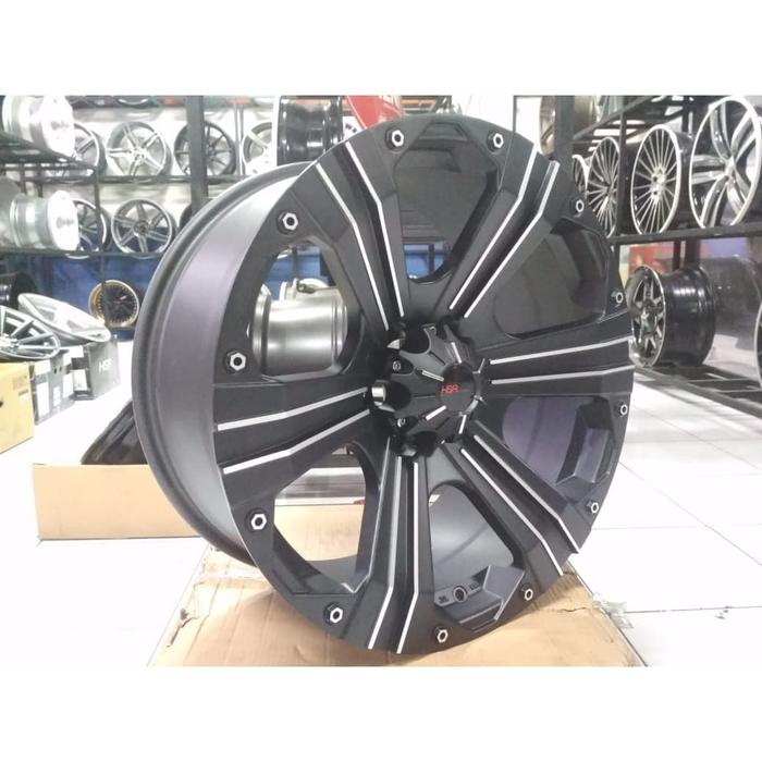 Velg Semi Offroad Fortuner Ring 17 Hsr Yawosi 902 Face Black Machine