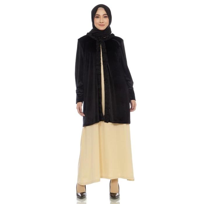 Cardigan Muslim Velvet Zahra Signature Outer Shilla