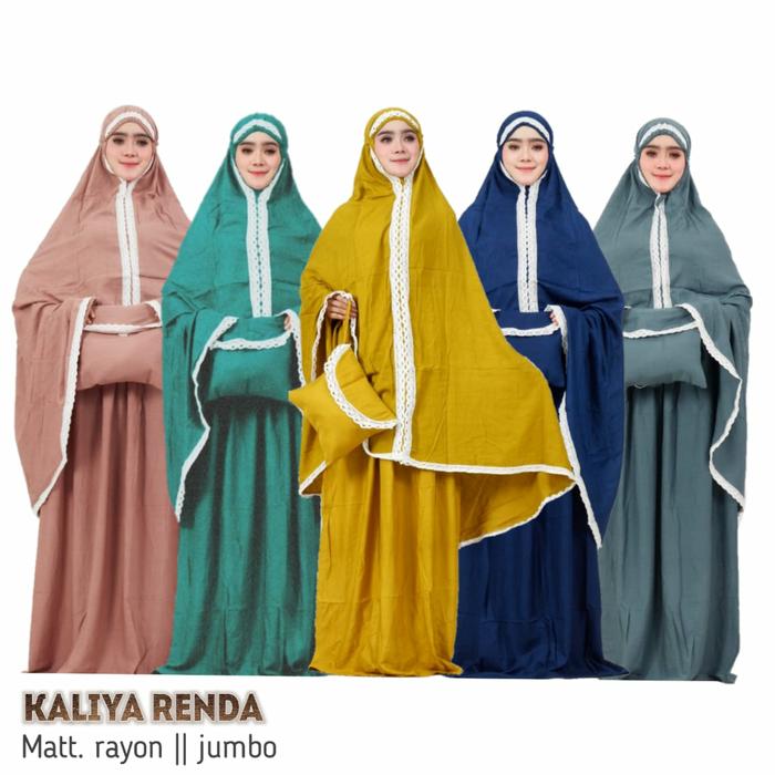 mukena polos dewasa renda rukuh dewasa telekung jogja