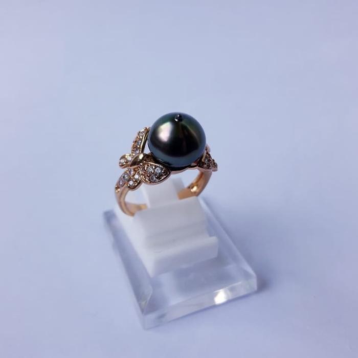 Cincin Mutiara Hitam / Mutiara Lombok / Mutiara Laut