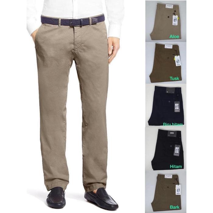 Celana CHINOS Pria Original BOSS Stretch ZG BOSS - Regular Fit- Standa