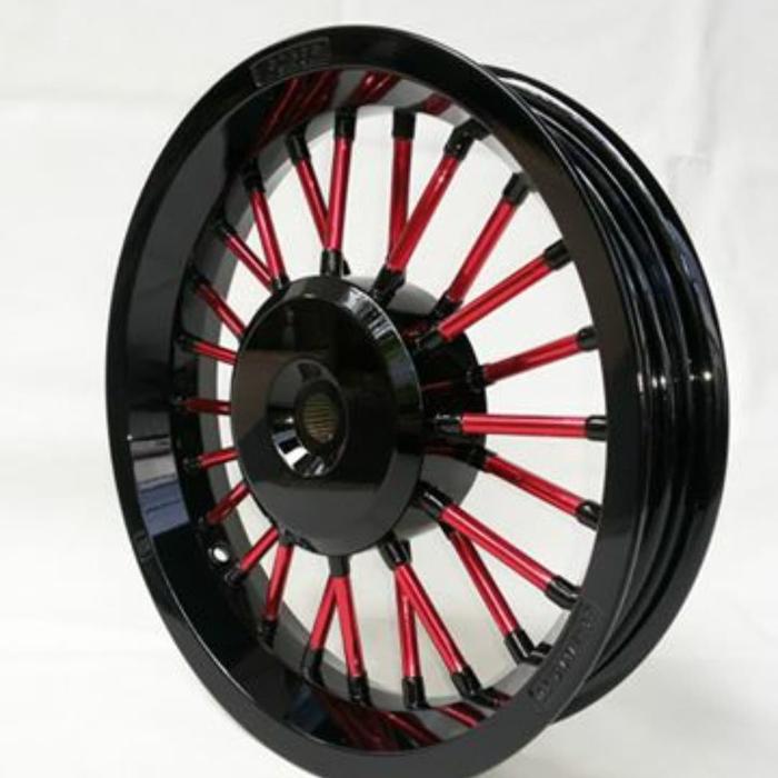 velg racing mio m3, fino 125, soul gt 125 power andong hitam merah