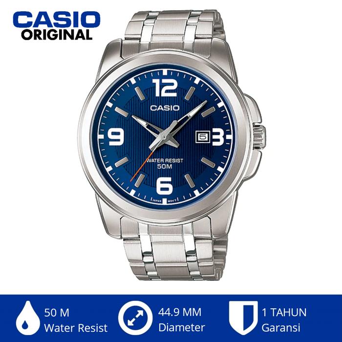 Casio Original MTP-1314D-2AVDF MTP1314D MTP-1314 Jam Tangan Pria