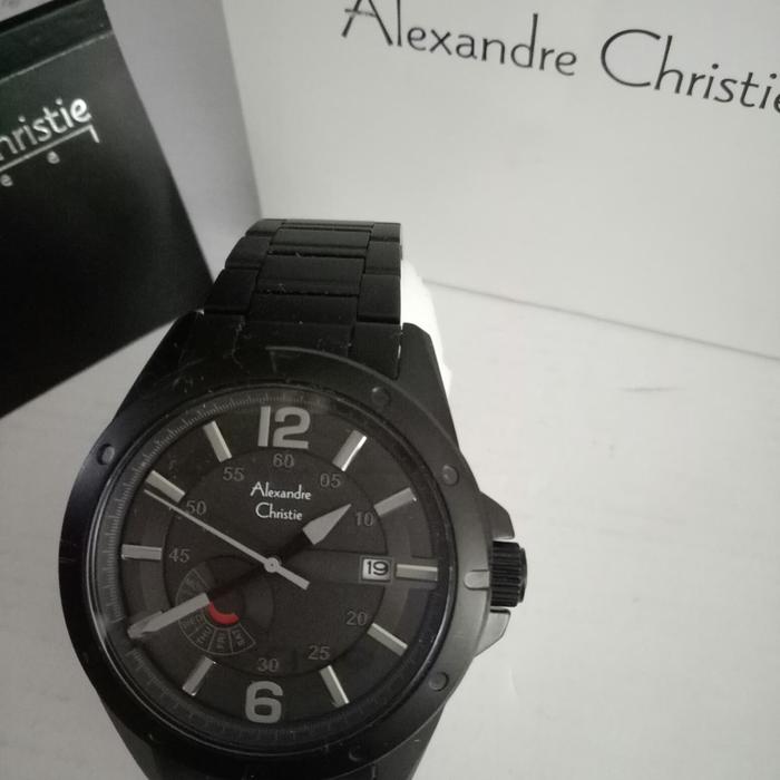 Jam Tangan Analog Pria Alexandre Christie AC 6536 ME All Black