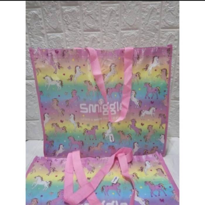 smiggle reusable bag/ tas belanja smiggle original/tas unicorn