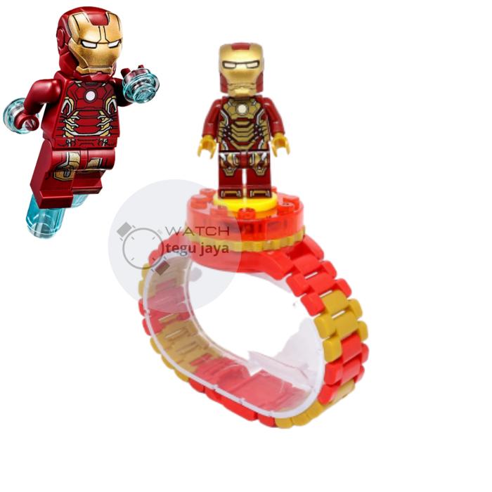 JAM TANGAN ANAK LAKI LAKI LEGO KARAKTER IRON MAN TG0092 GROSIR MURAH