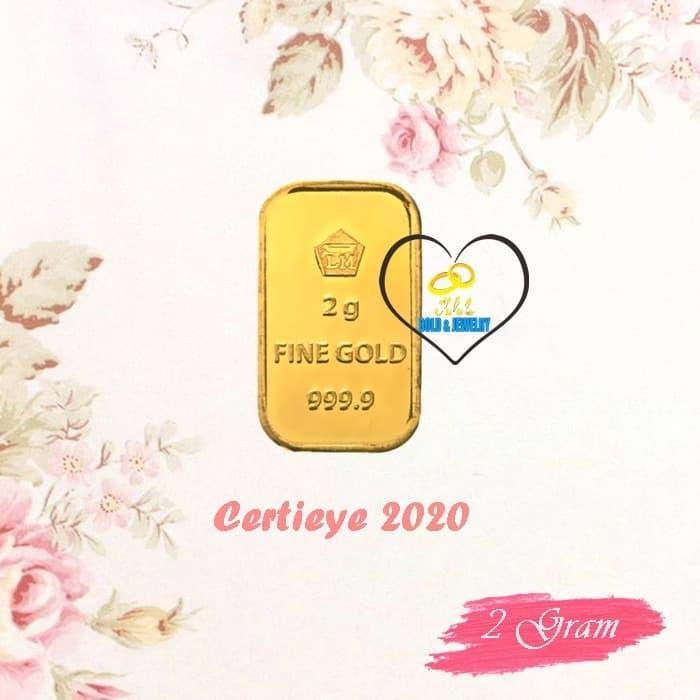 Logam Mulia ANTAM Emas Batangan 24K Gold Bar Gold Fine Gold 2 Gram