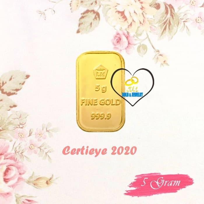Logam Mulia ANTAM Emas Batangan LM 24K Gold Bar Gold Fine Gold 5 Gram
