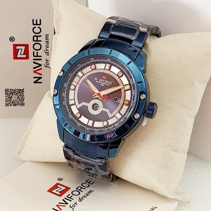 Jam Tangan Pria Naviforce NF9166 Original Blue