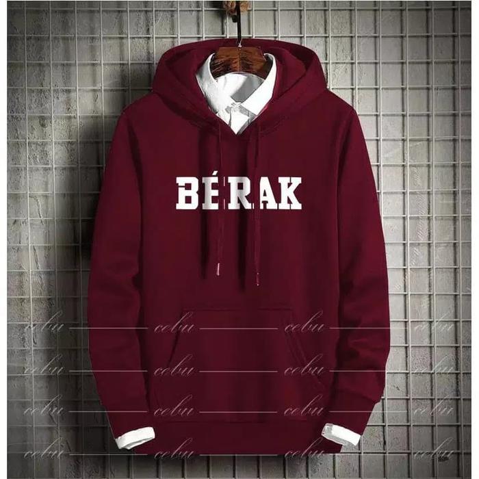 Sweater Hoodie Berak Pria Jaket Hodie Unisex M L XL XXL