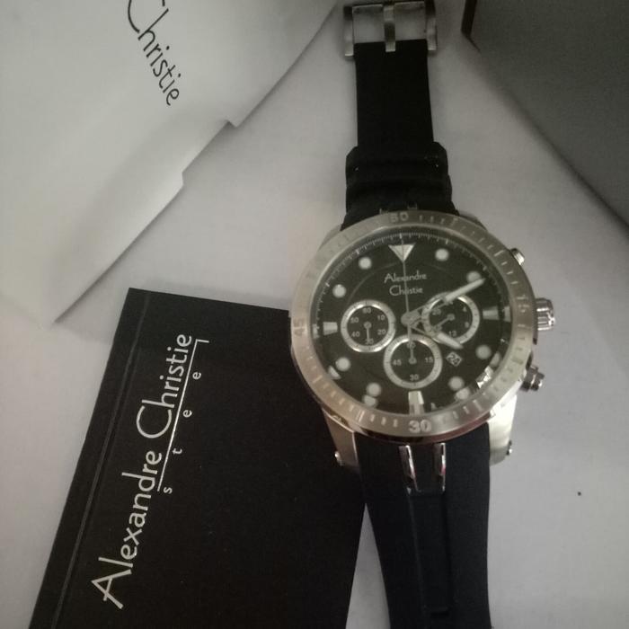 JAM TANGAN ANALOG PRIA ALEXANDRE CHRISTIS AC 6533 MC RABER SILVER