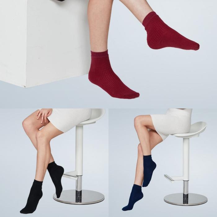 Nefful Lady's Rib Socks Kaus Kaki Kesehatan Wanita