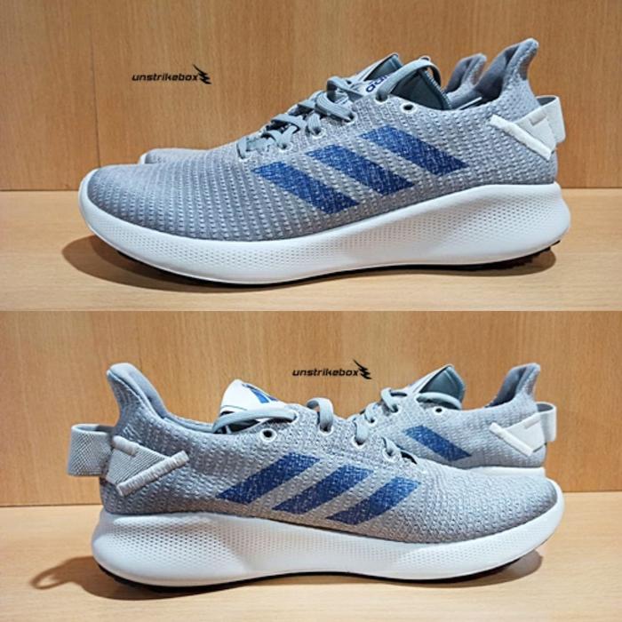 Adidas Sensebounce + Street M - Grey. Sepatu Lari Running Original New